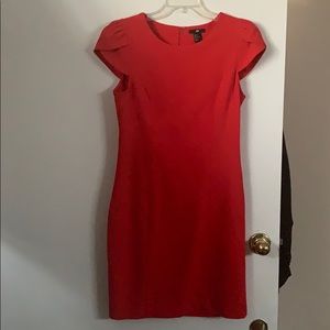 Bright red H&M fitted dress!